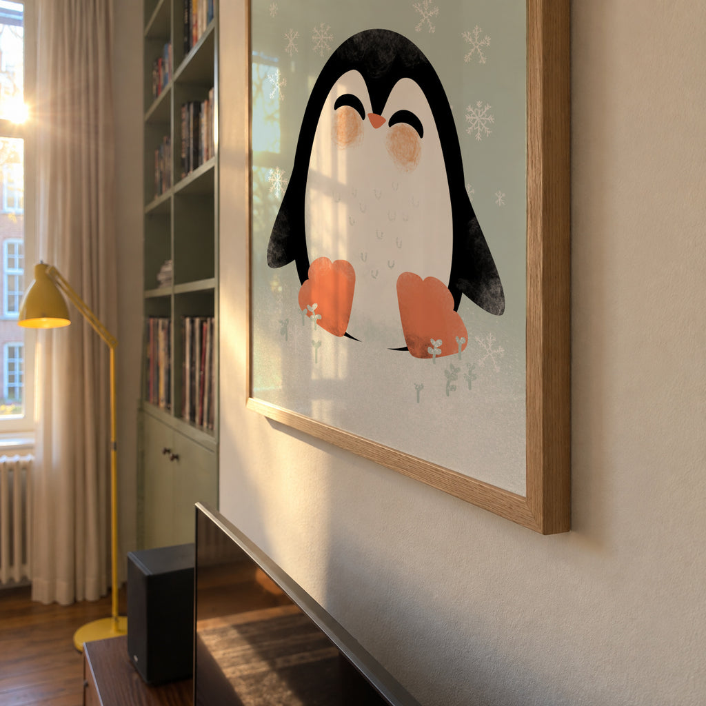 Animignons the Penguin - Framed poster detail