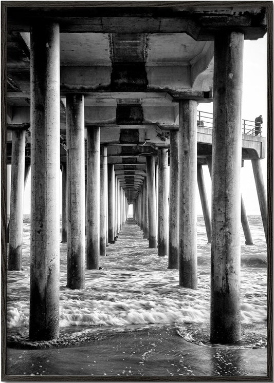 Black California - Underneath Huntington Beach Pier