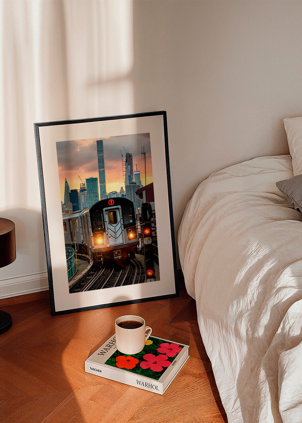 Poster di viaggio: Metropolitana 7 al tramonto – Product1
