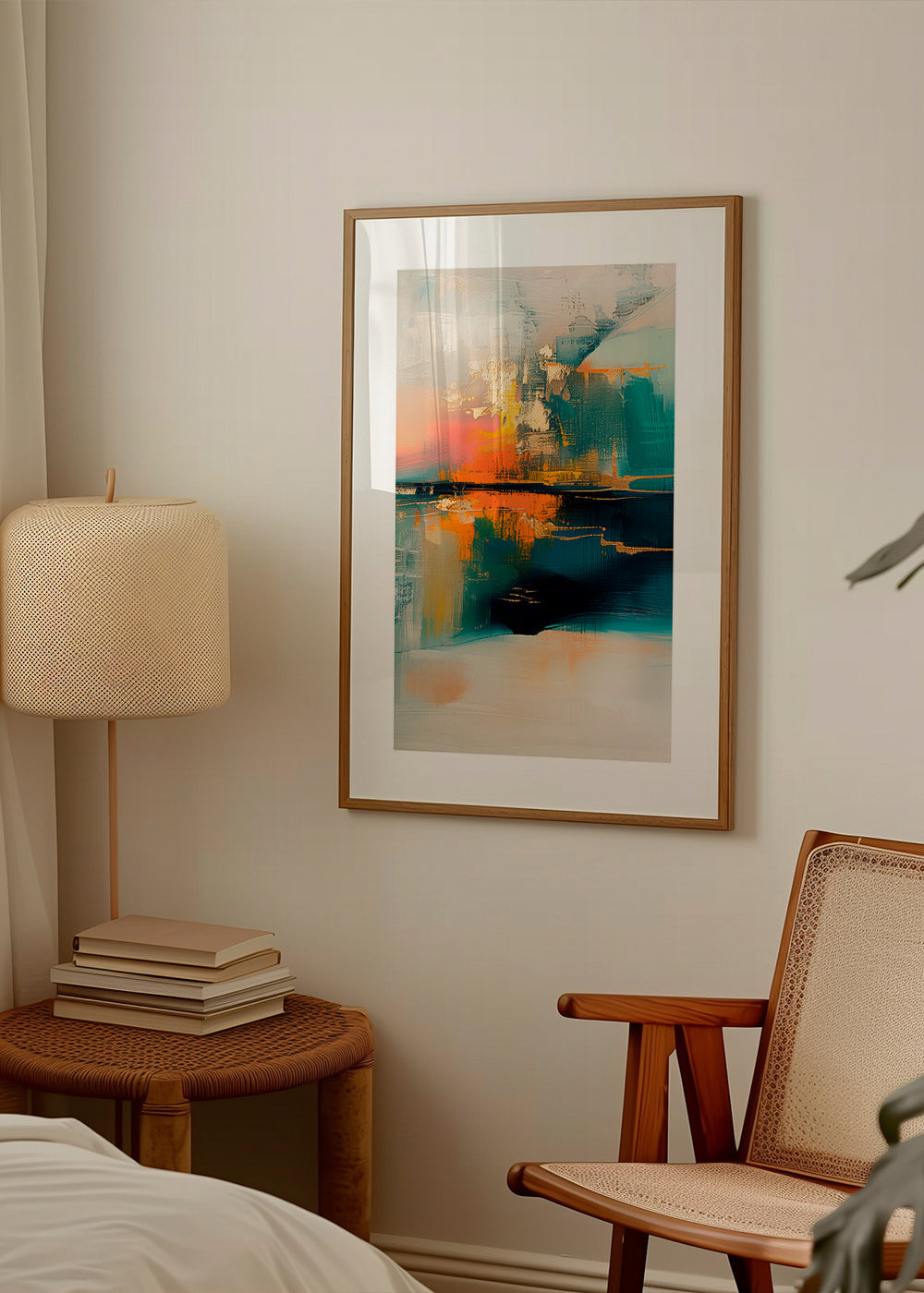Quadro astratto con riflessi acquatici – Product1