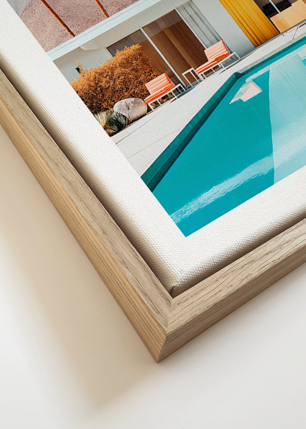 Paesaggio con piscina e palme – Canvas detail