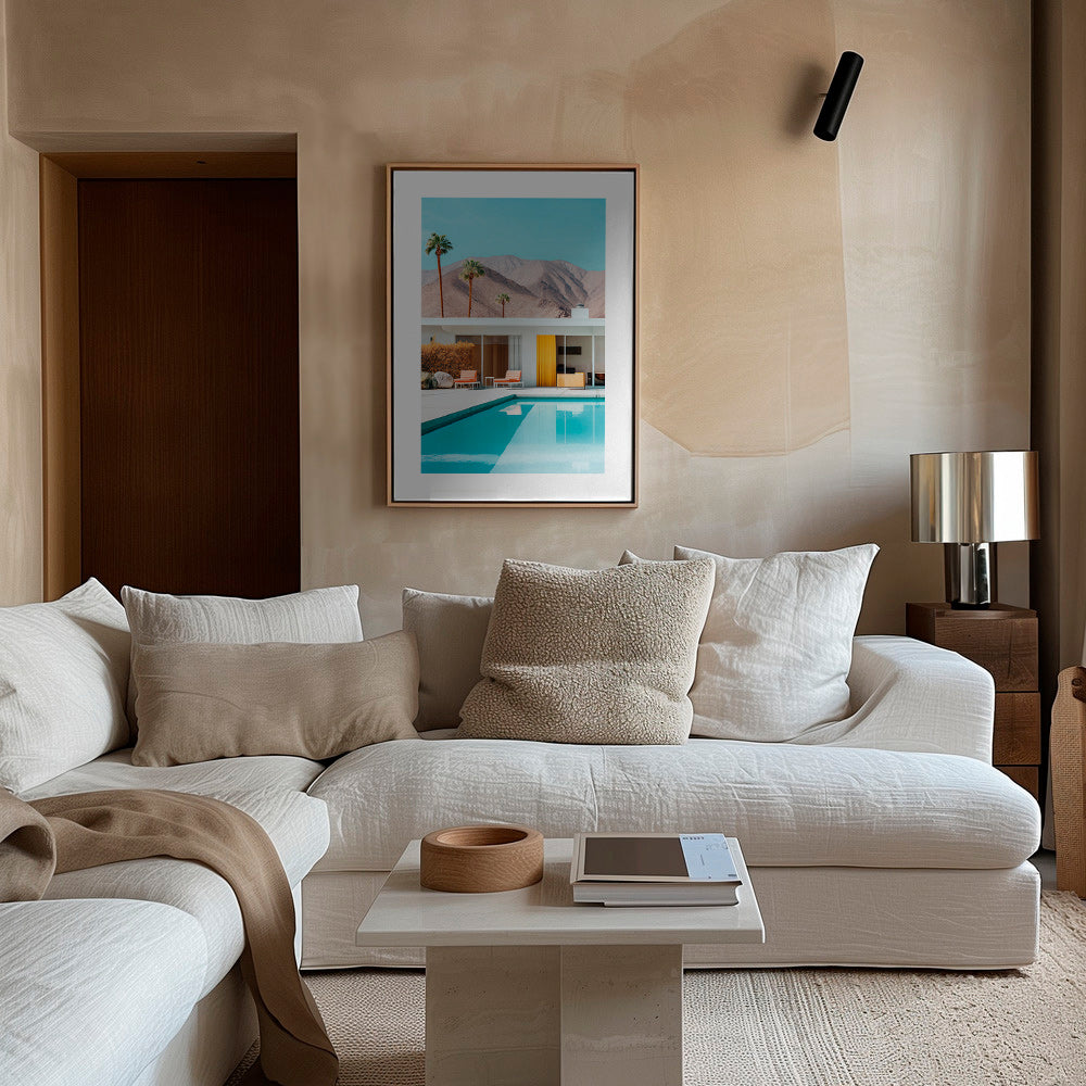 Paesaggio con piscina e palme – Canvas1