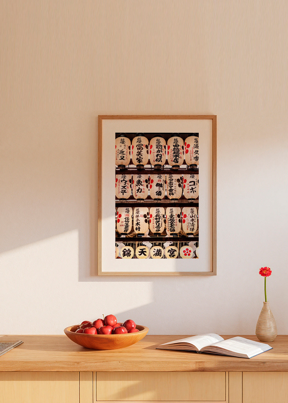 Fotografia di lanterne giapponesi in fila – Product3