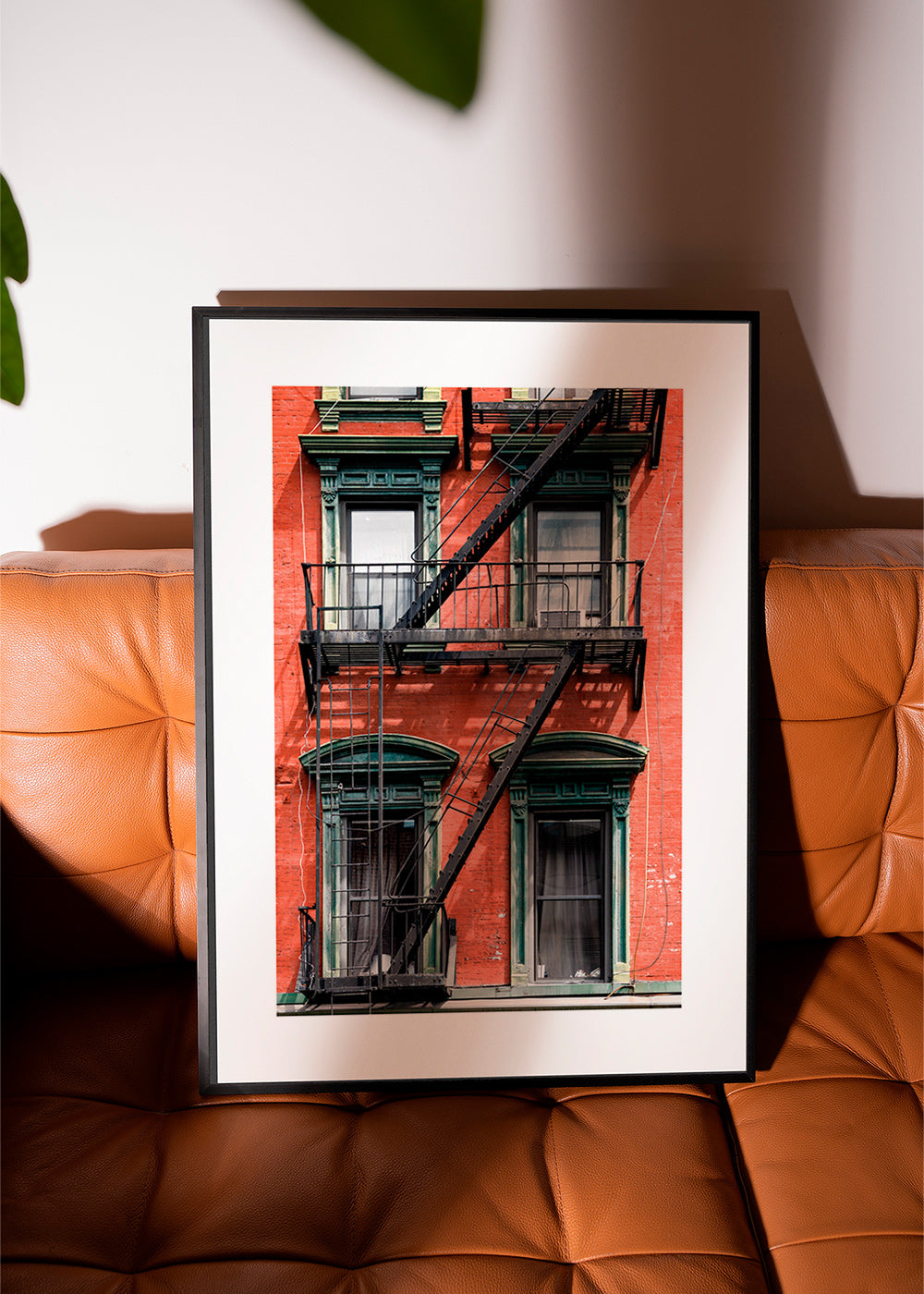 Quadro città: facciata di NY con scala antincendio – Product1