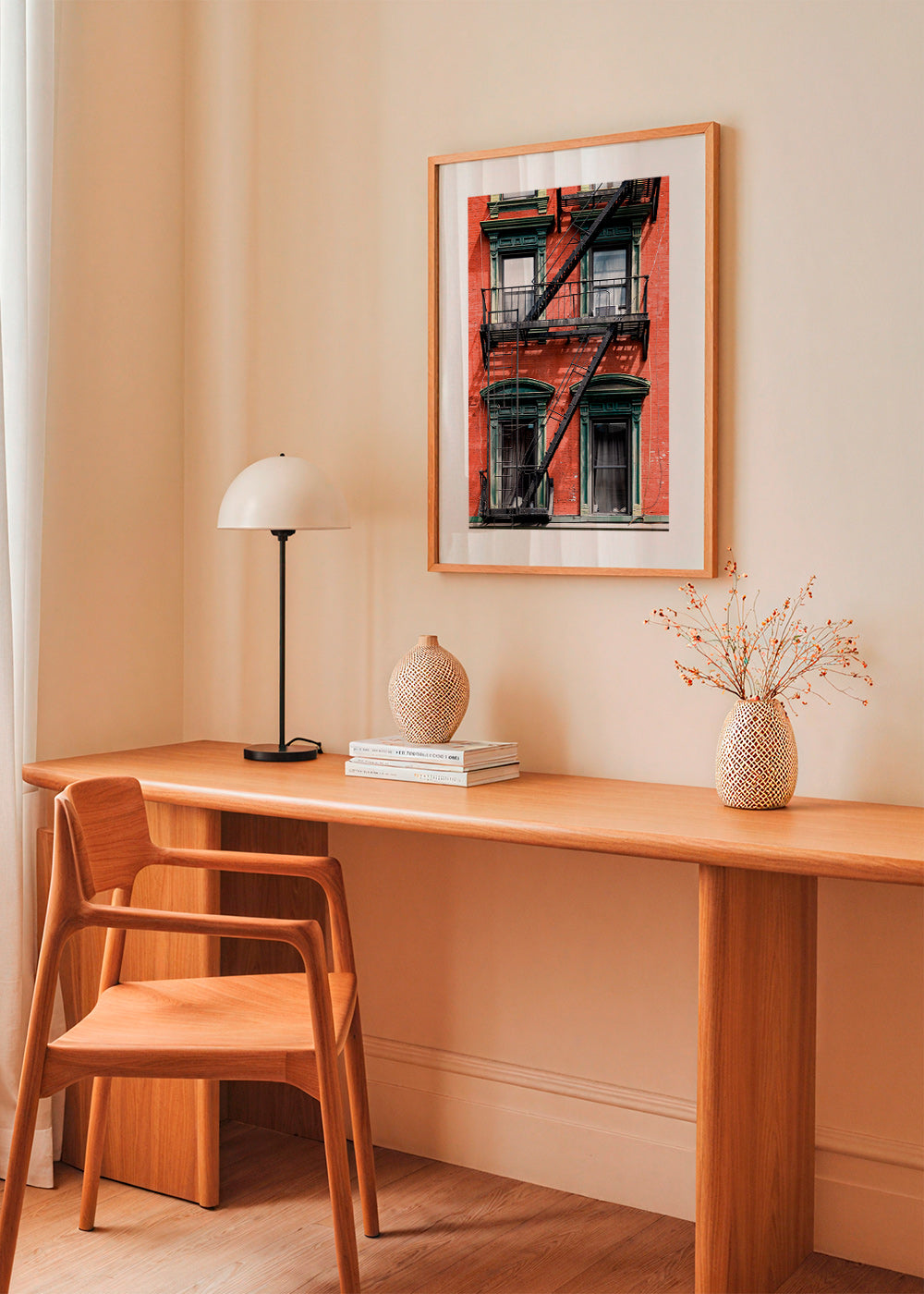 Quadro città: facciata di NY con scala antincendio – Product3