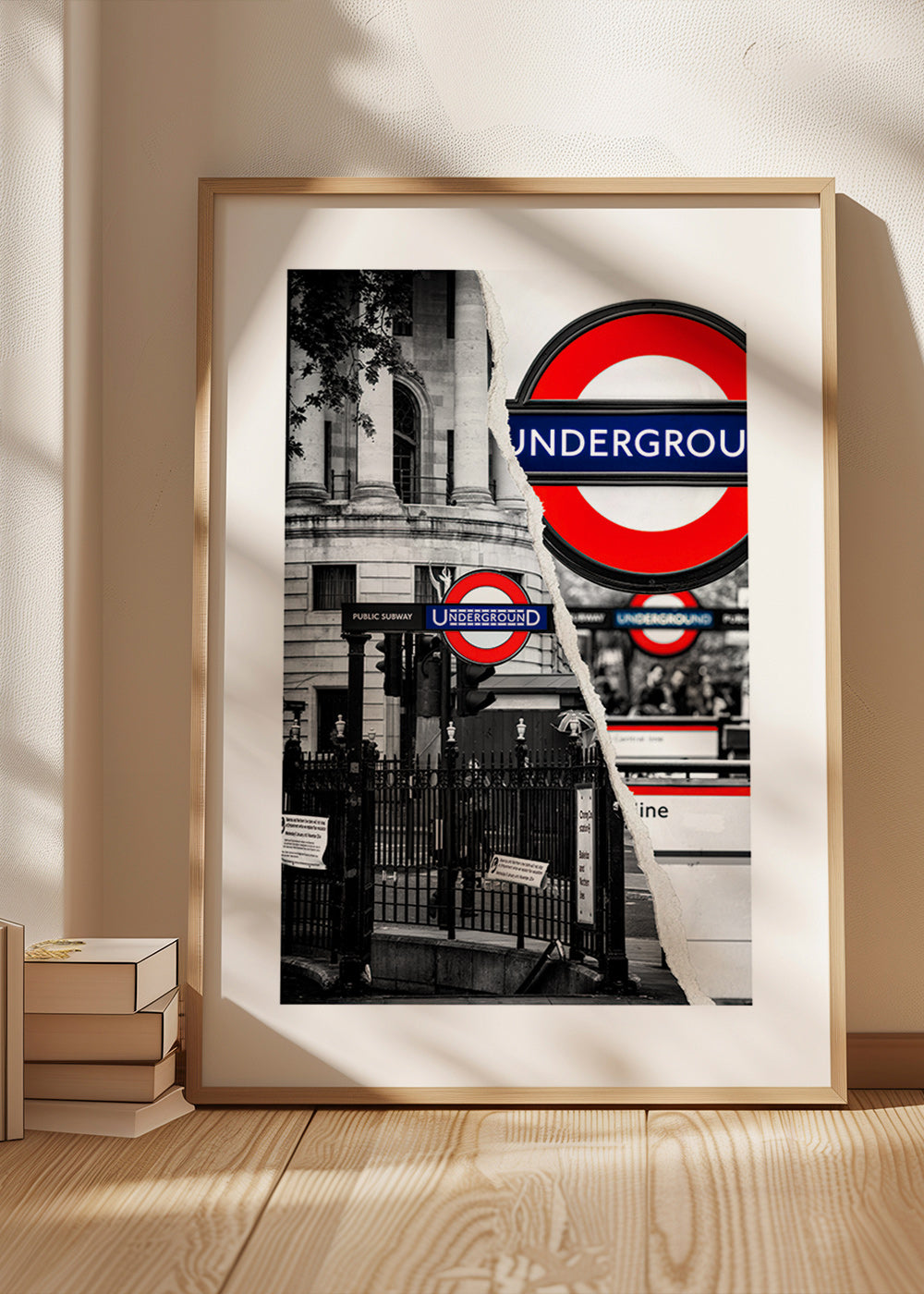Quadro città con insegna Underground di Londra – Product1