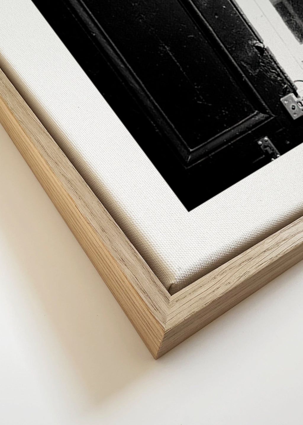 Arte da cucina: insegna New Orleans in bianco e nero – Canvas detail