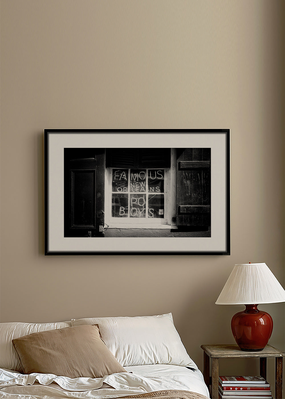 Arte da cucina: insegna New Orleans in bianco e nero – Canvas2