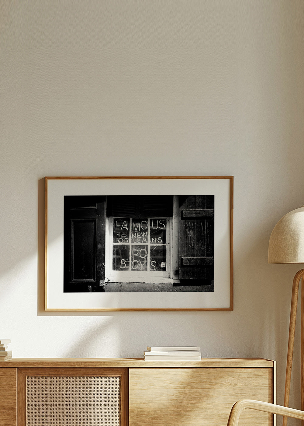 Arte da cucina: insegna New Orleans in bianco e nero – Product2
