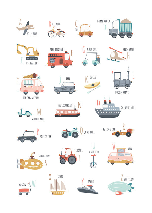 Alphabet transports (English)