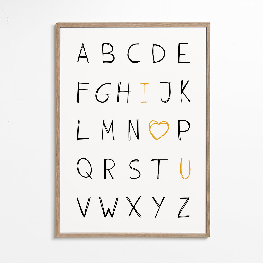 Alphabet I love you
