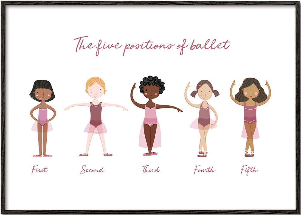 Las 5 posiciones de ballet (lila)