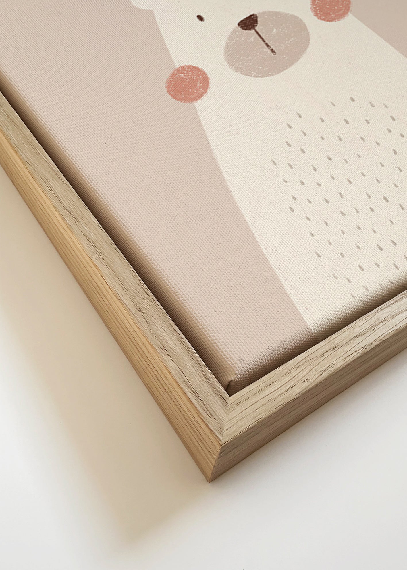 Stampa per bambini: orso beige carino