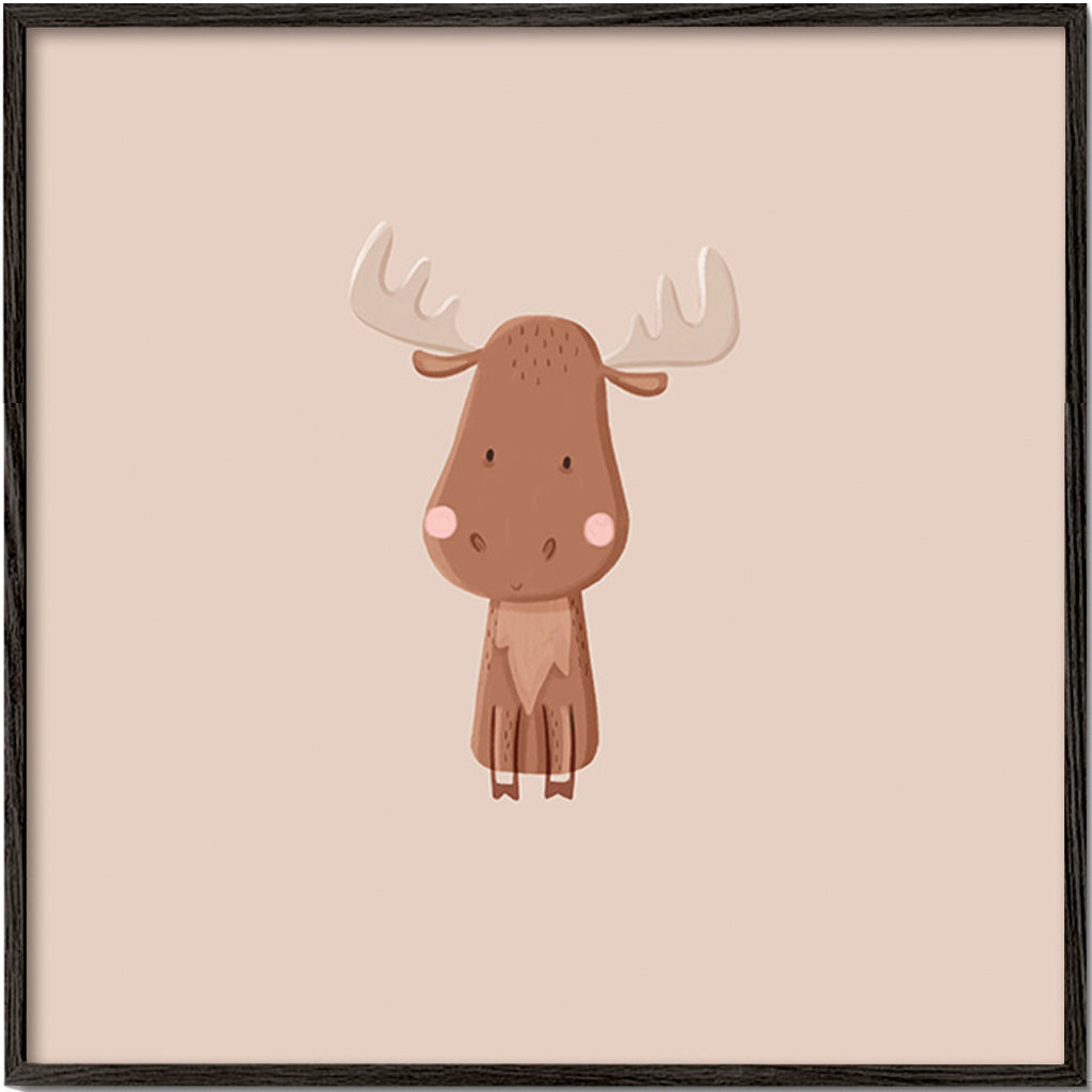 Illustrazione minimalista di alce