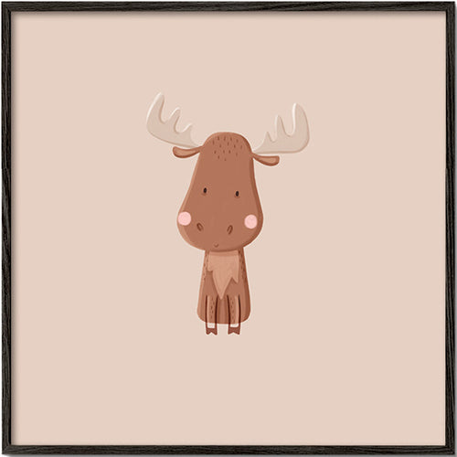 Illustrazione minimalista di alce