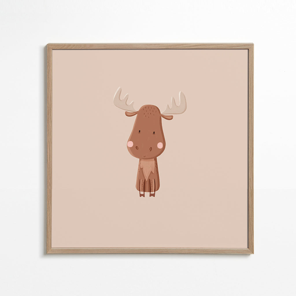 Illustrazione minimalista di alce