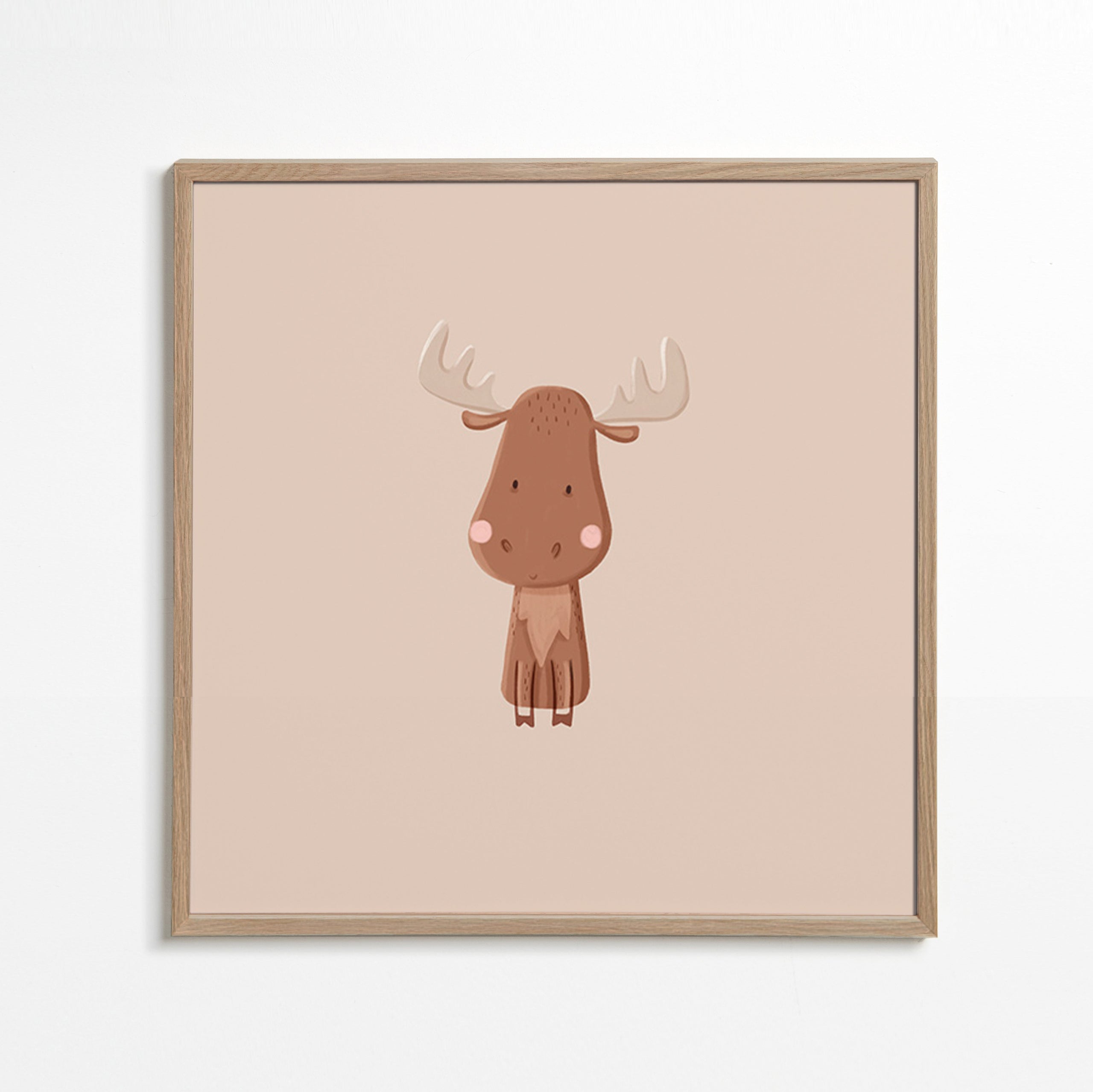 Illustrazione minimalista di alce