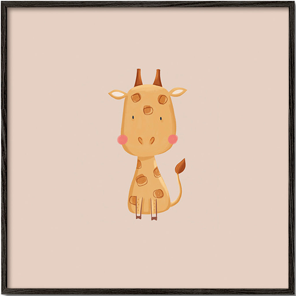 Stampa per bambini con giraffa minimal