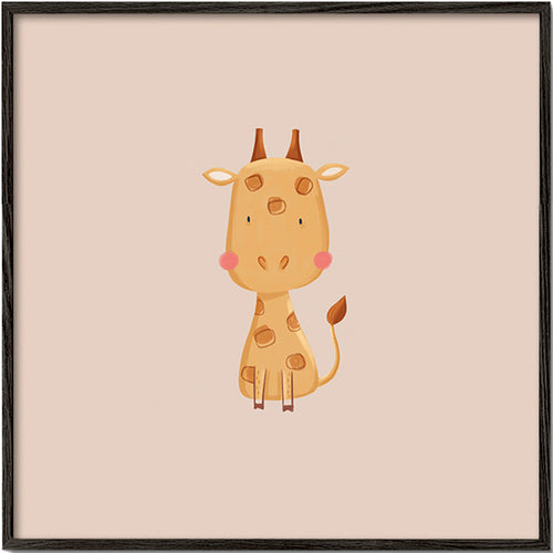 Stampa per bambini con giraffa minimal