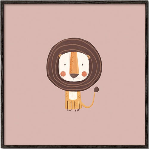 Stampa per bambini: leone minimalista