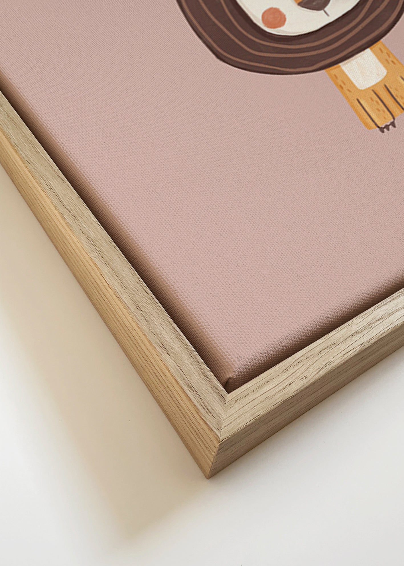 Stampa per bambini: leone minimalista