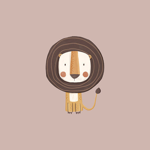Stampa per bambini: leone minimalista
