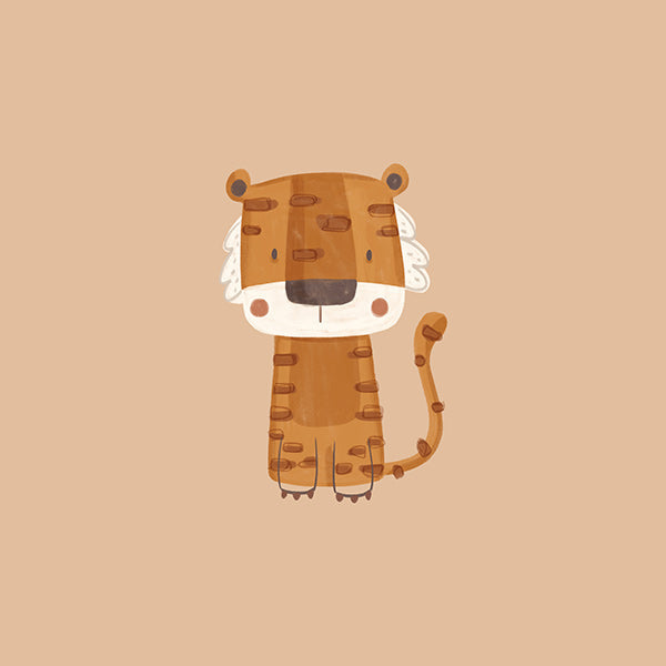Tigre illustrato minimalista
