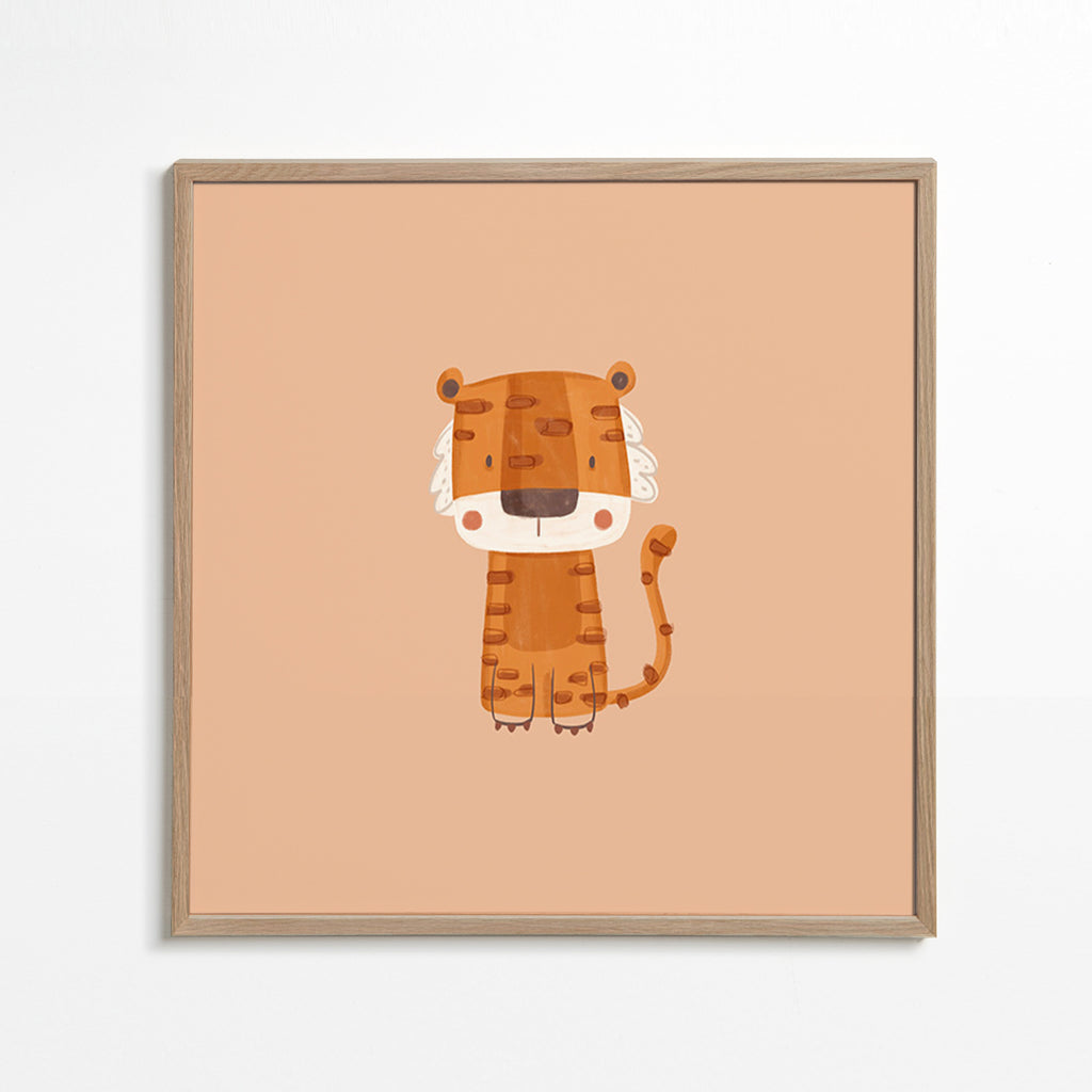 Tigre illustrato minimalista