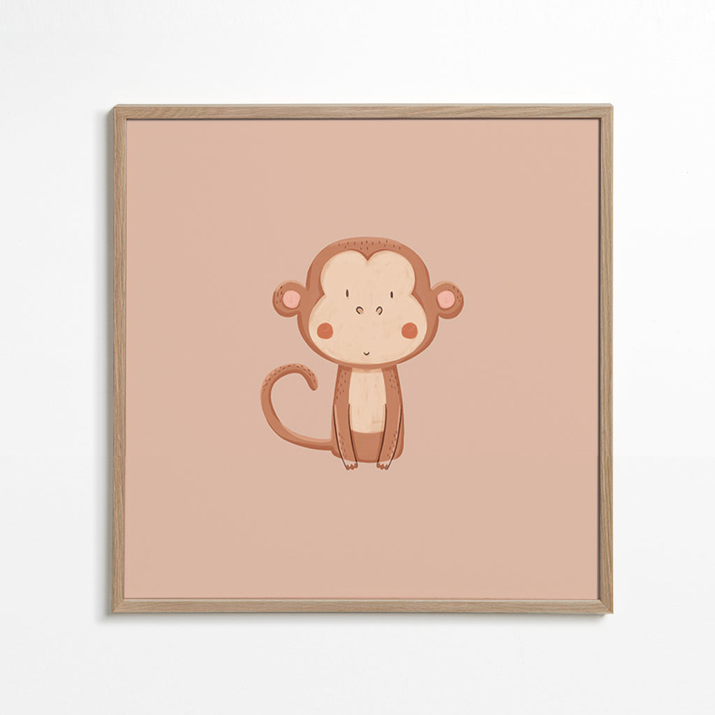 Quadro scimmia minimalista