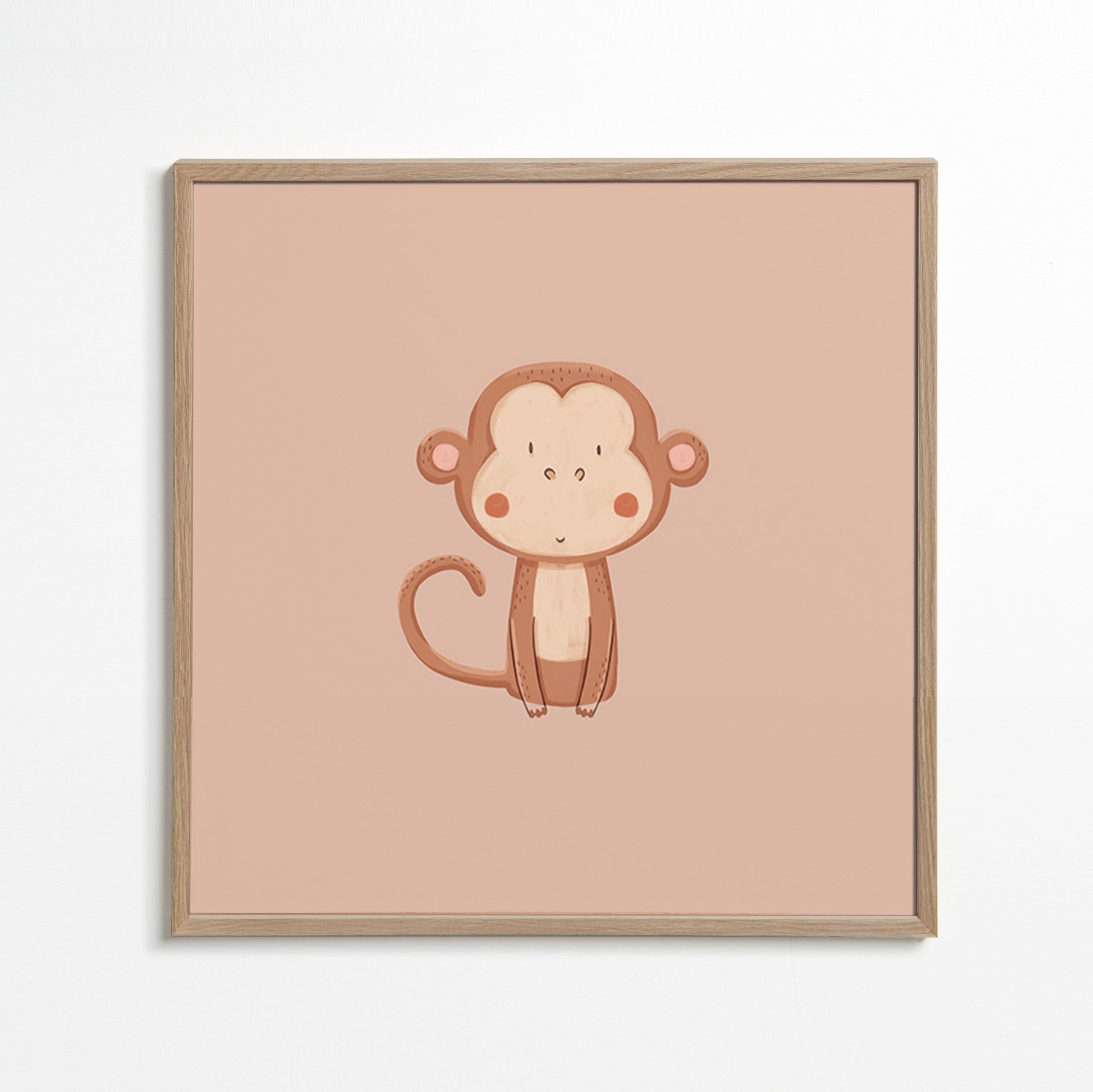Quadro scimmia minimalista