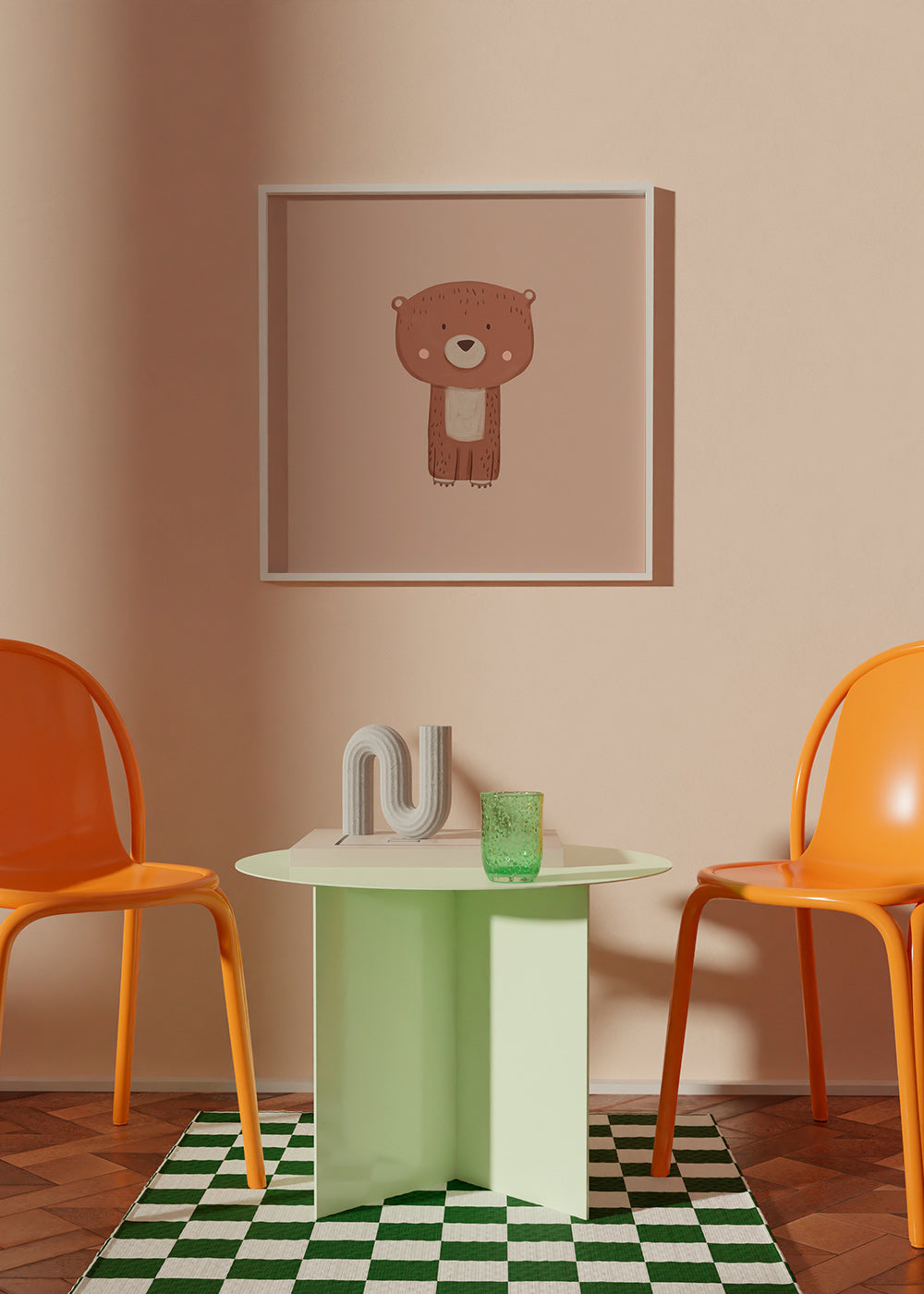 Stampa orso illustrata