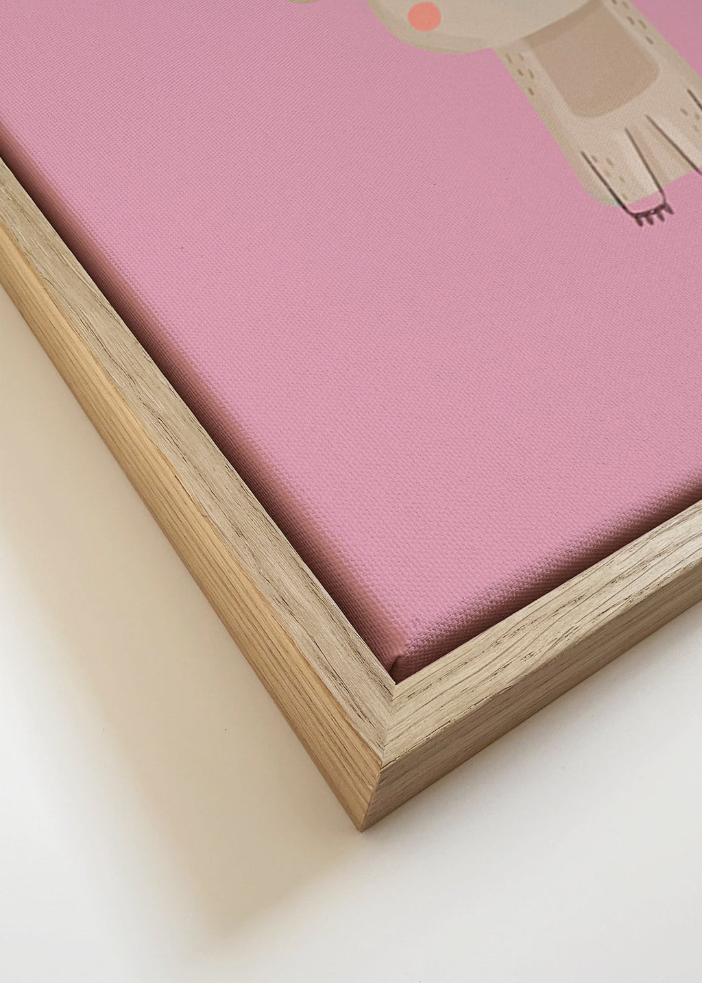 Stampa per bambini: koala rosa minimal