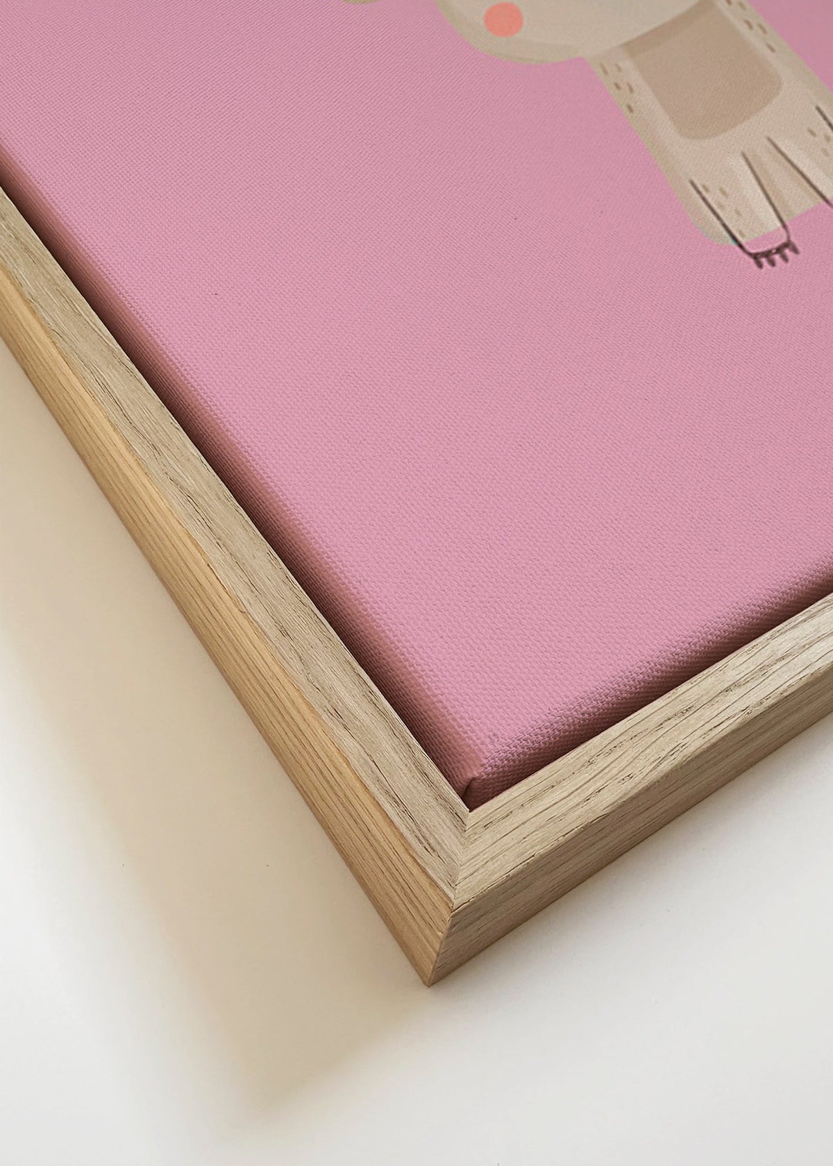Stampa per bambini: koala rosa minimal