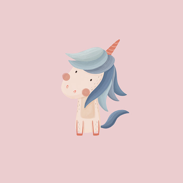 Stampa per bambini: unicorno dolce