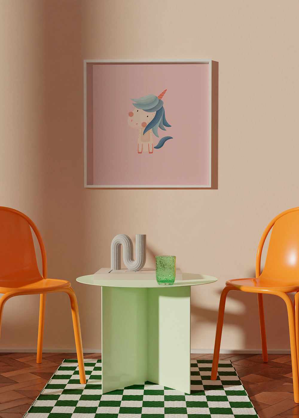 Stampa per bambini: unicorno dolce