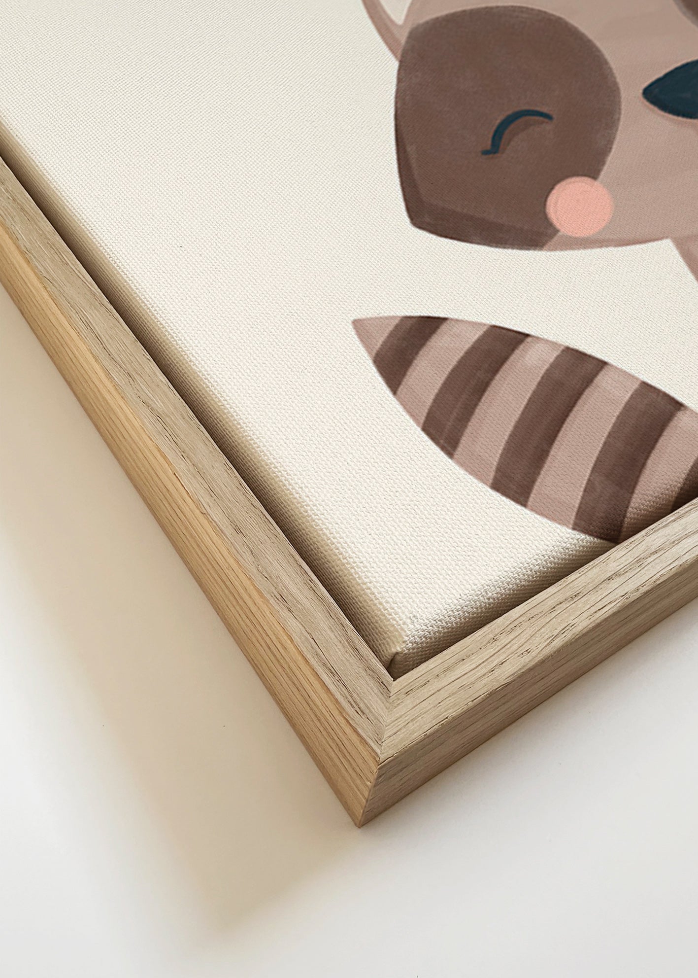 Stampa per bambini: procione sorridente