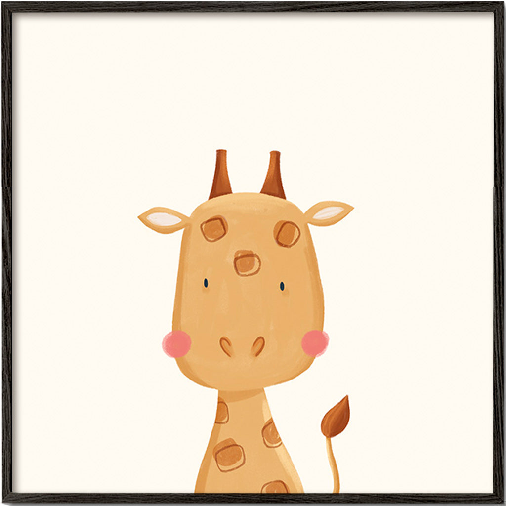 Lámina per bambini: giraffa dolce