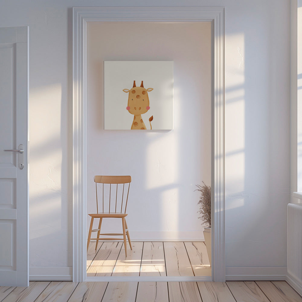 Lámina per bambini: giraffa dolce