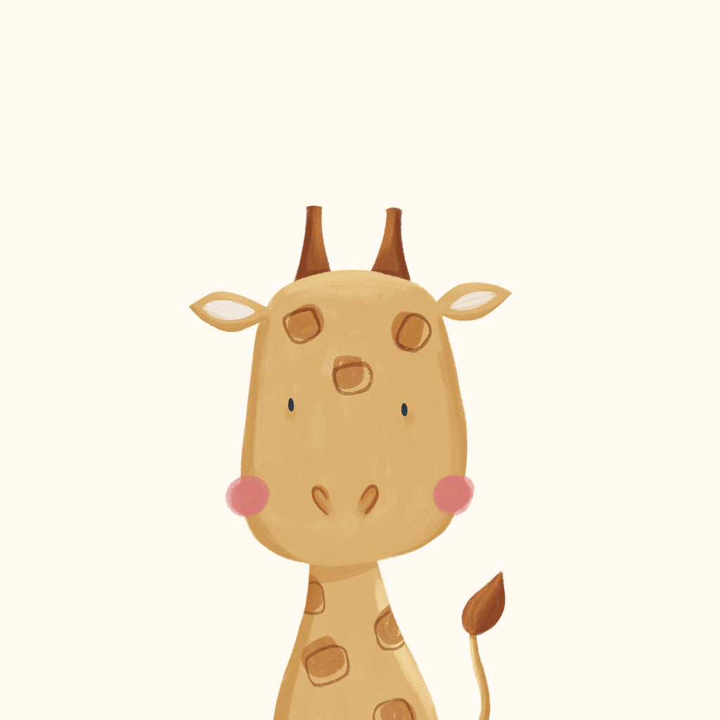 Sweet giraffe - Unframed art print