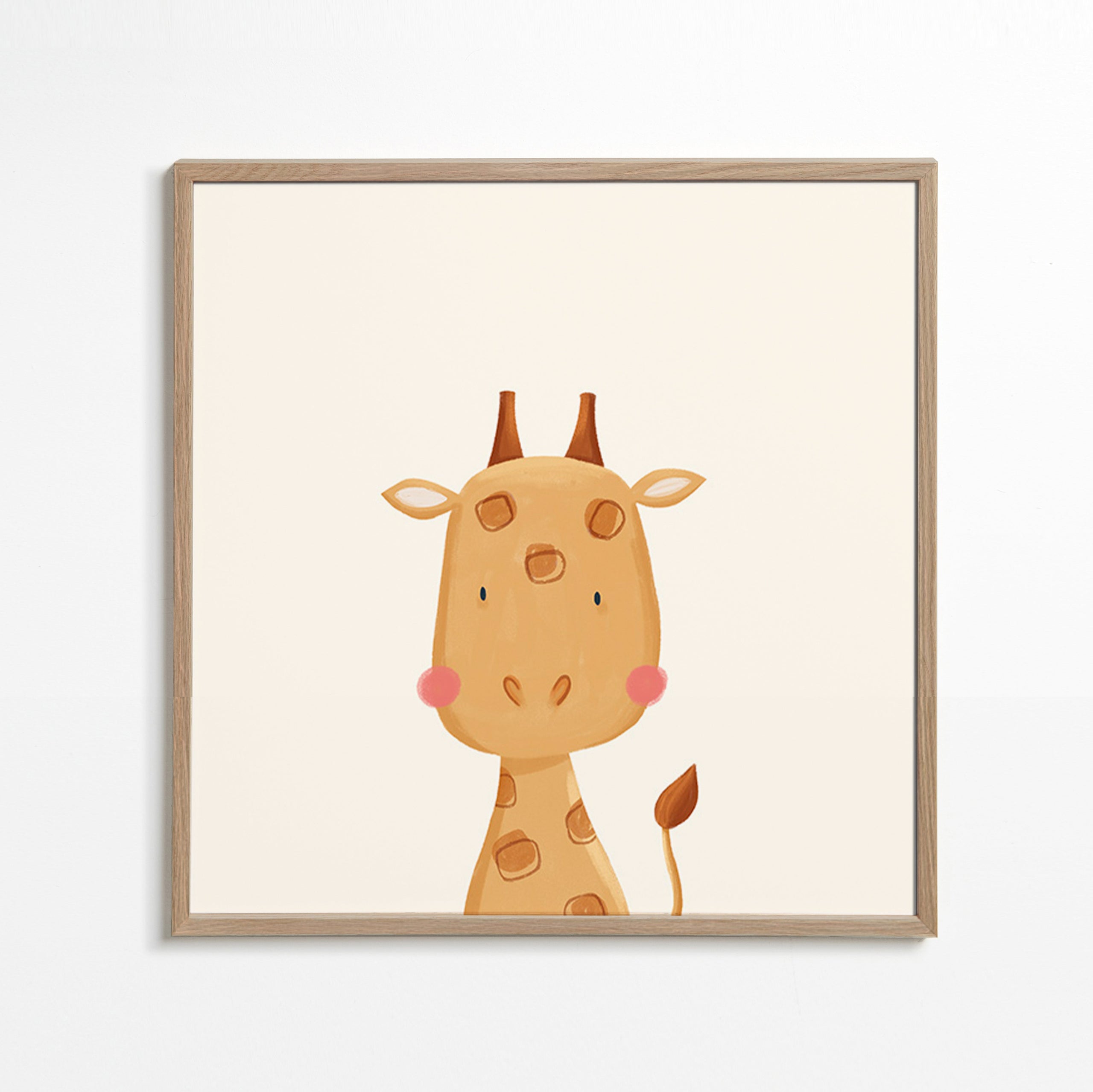 Lámina per bambini: giraffa dolce