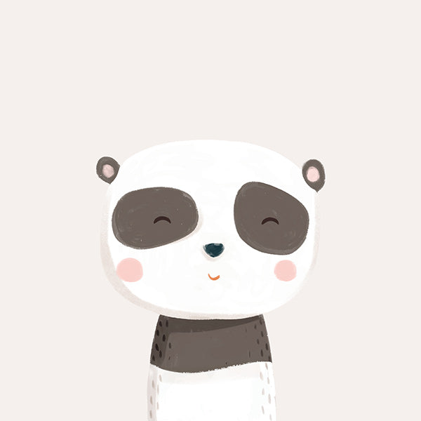 Stampa per bambini panda dolce illustrazione