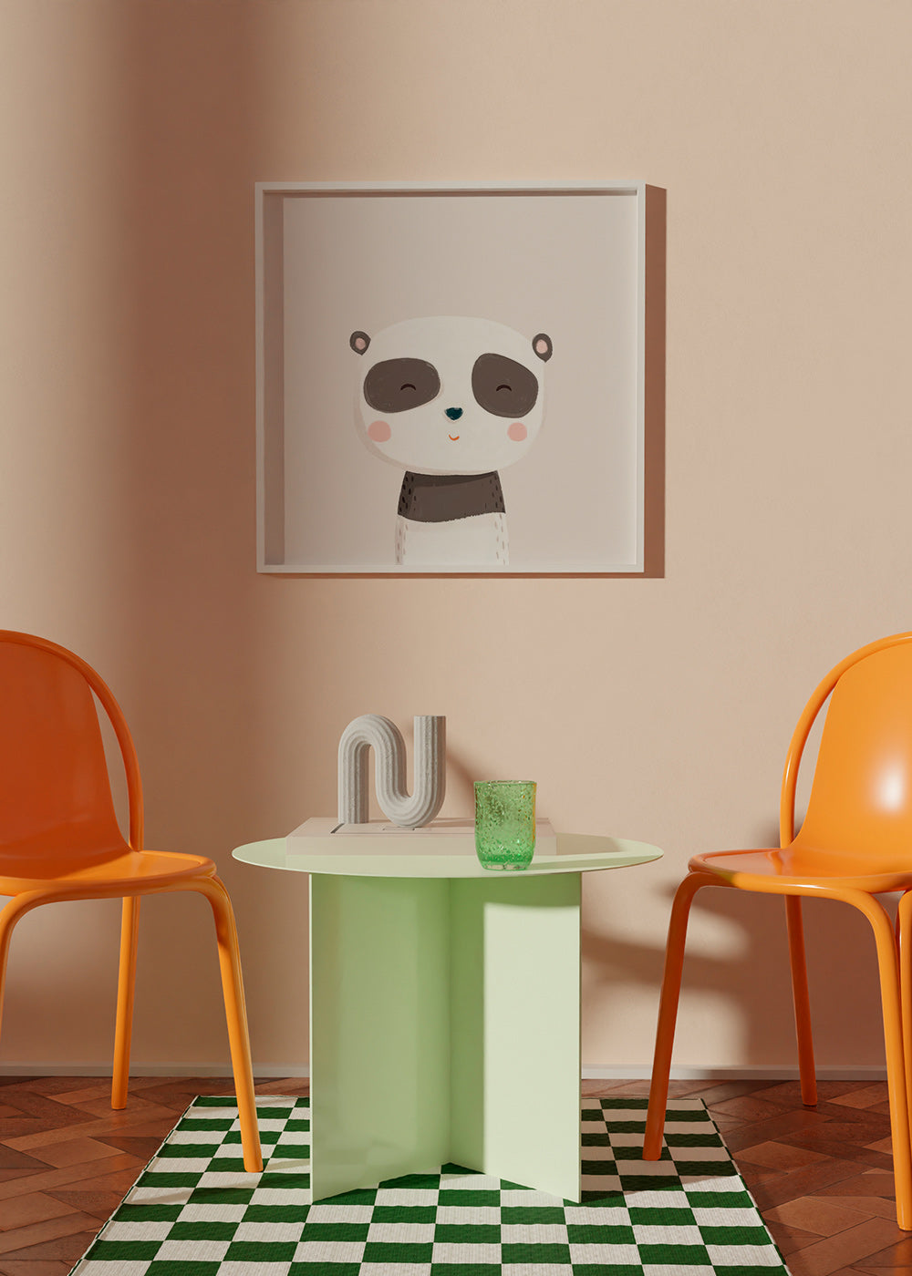 Stampa per bambini panda dolce illustrazione