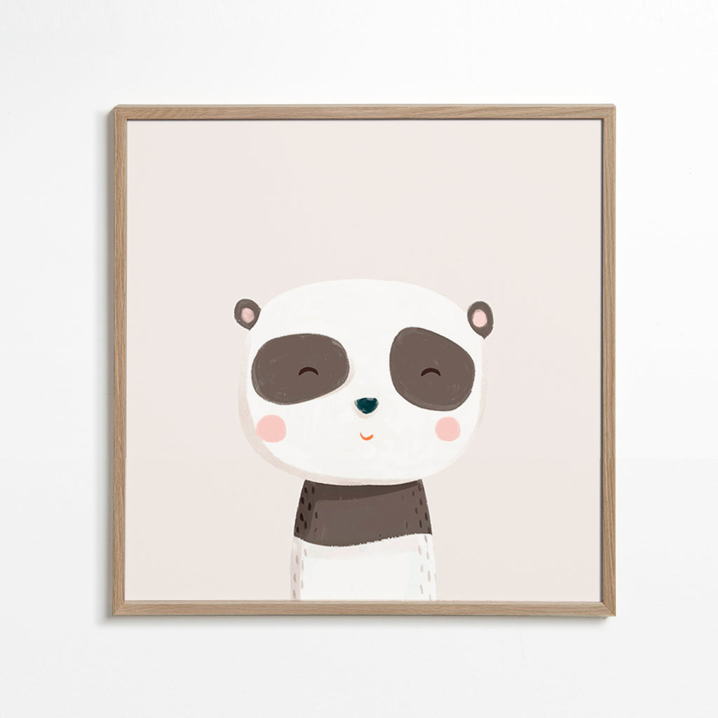 Stampa per bambini panda dolce illustrazione
