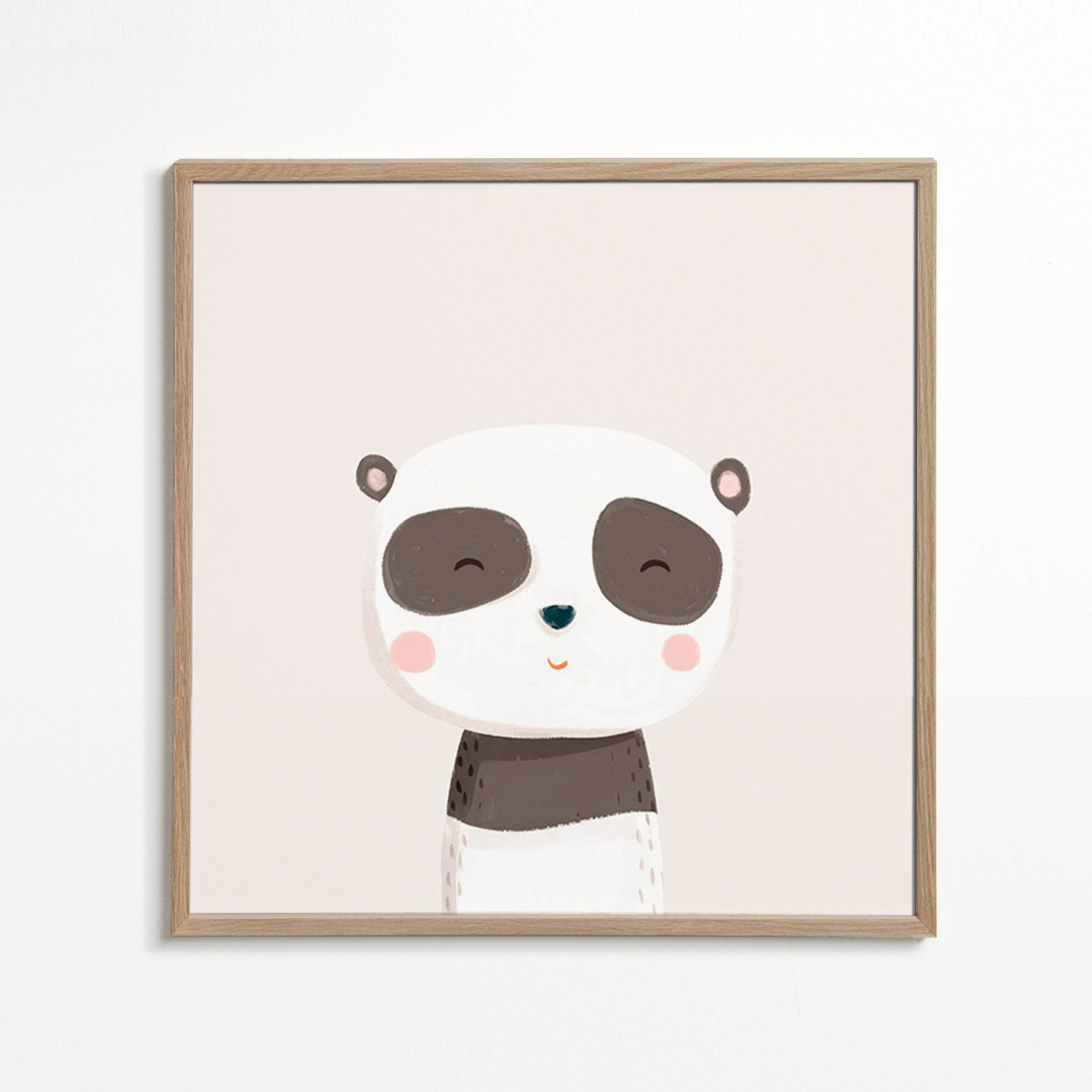 Stampa per bambini panda dolce illustrazione