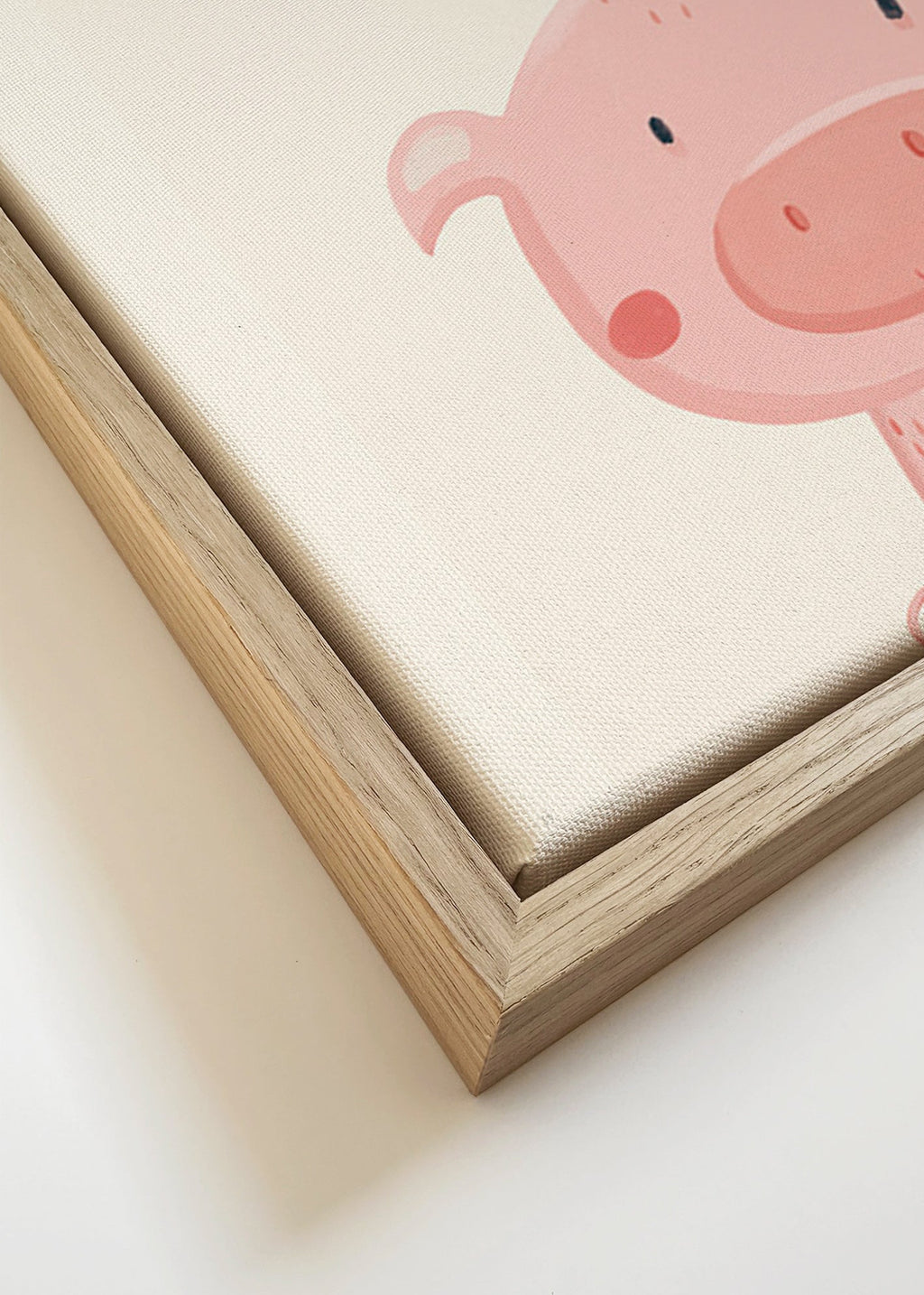 Stampa per bambini con maialino rosa