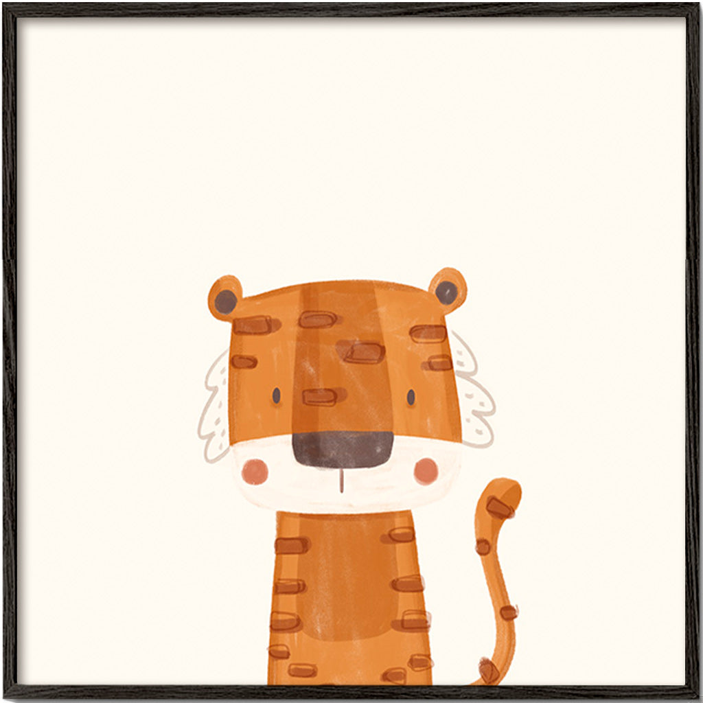 Stampa per bambini: tigre sorridente