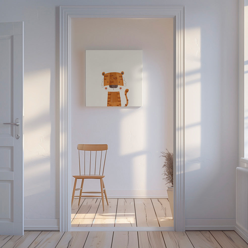 Stampa per bambini: tigre sorridente