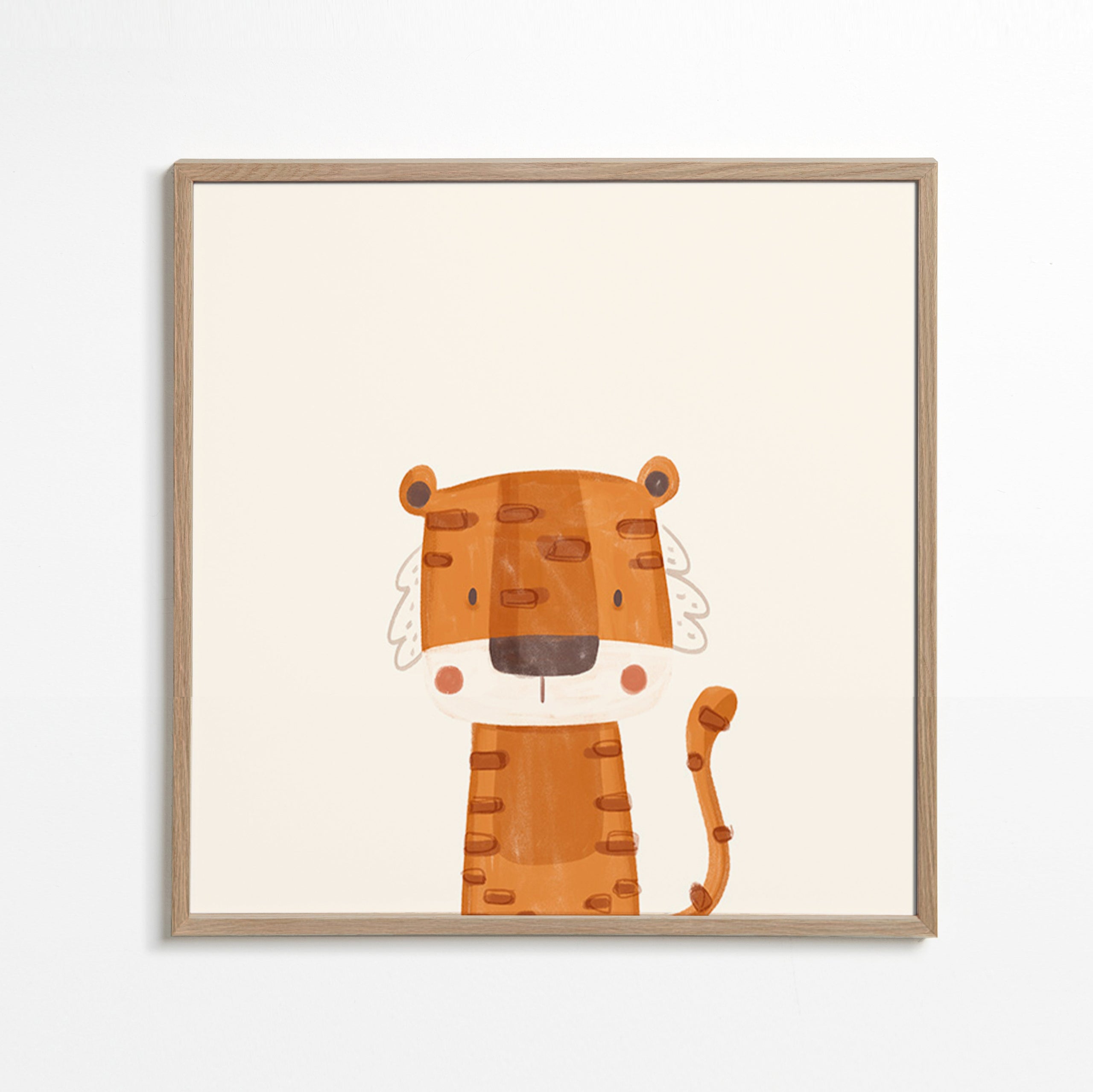 Stampa per bambini: tigre sorridente