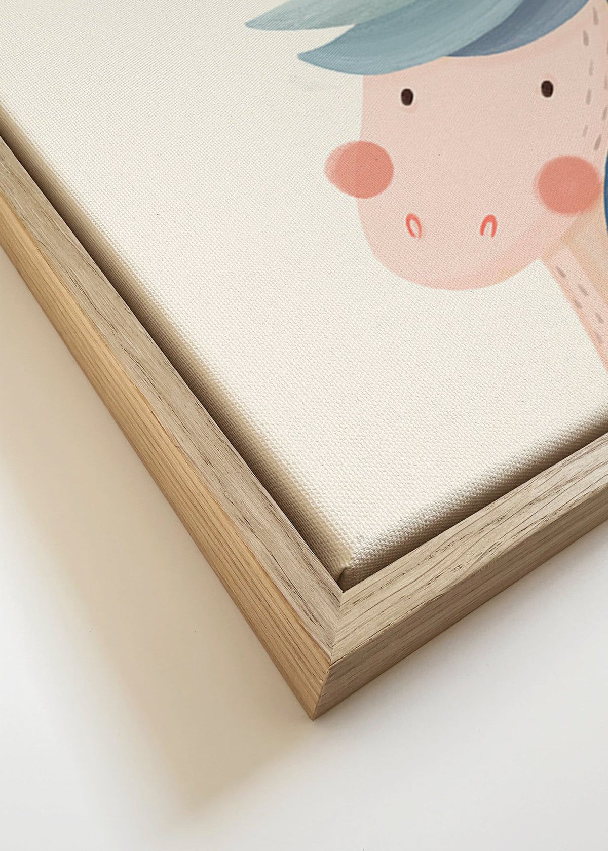 Stampa per bambini unicorno blu carino
