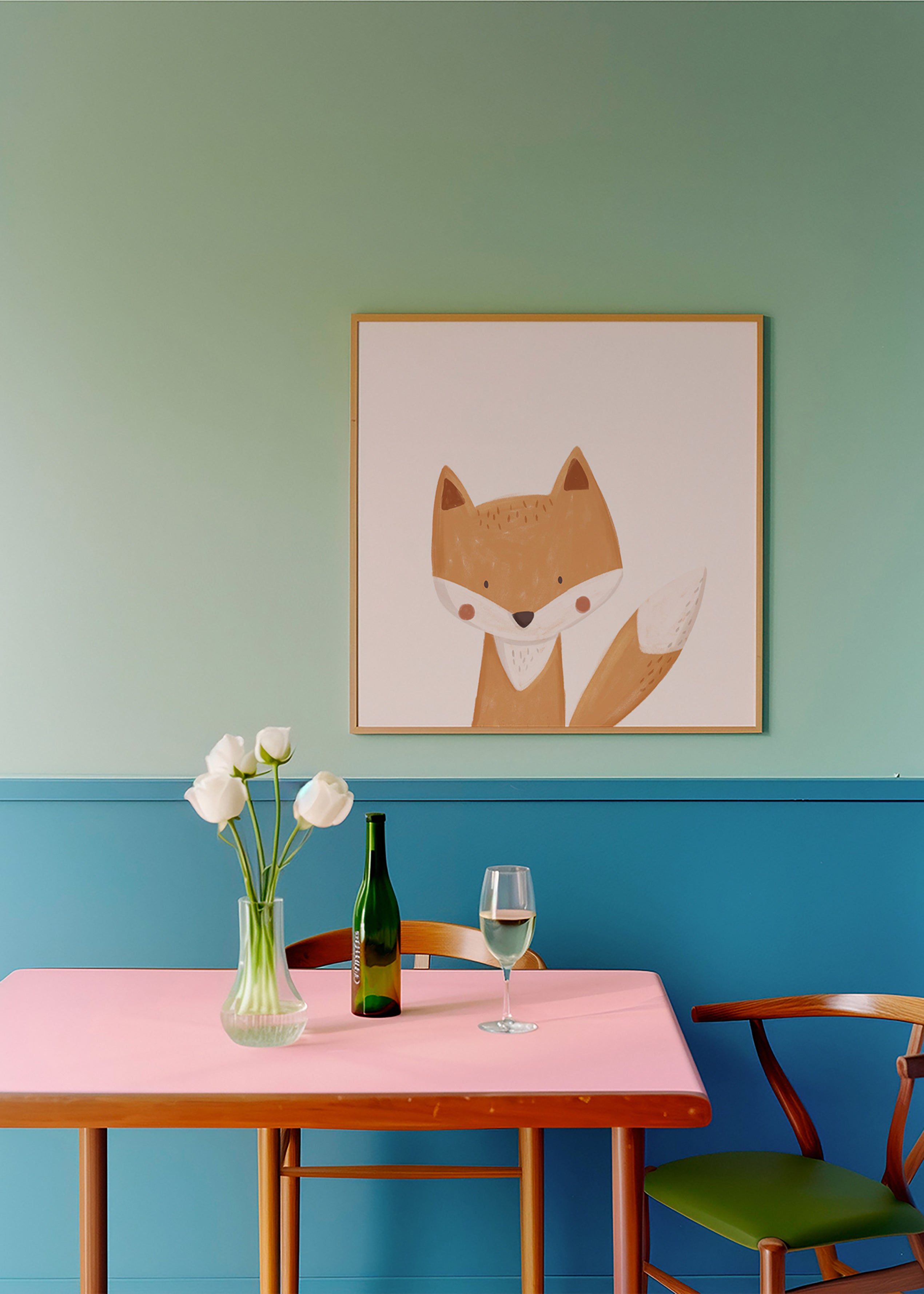 Volpe illustrata adorabile